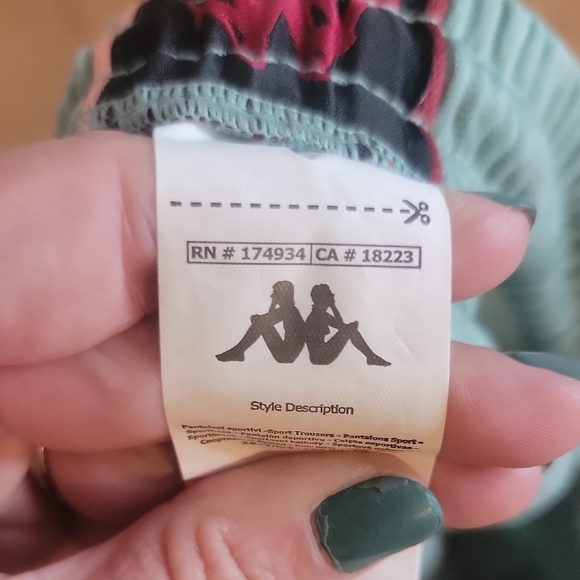 Kappa Sage Green Track Pants & Jacket Set UNISEX SIZE SMALL NEW WITH TAGS!! - Picture 7 of 10